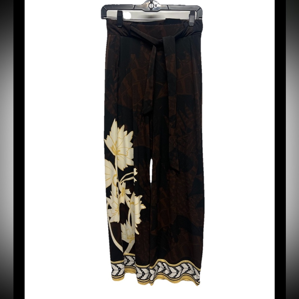White House Black Market Wide leg Jersey Floral Pants XXS